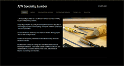 Desktop Screenshot of ajwlumber.com