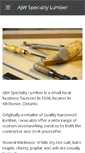Mobile Screenshot of ajwlumber.com